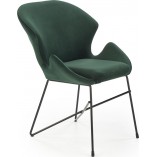 Krzesło welurowe zielone K458 Halmar | Nowoczesny design
