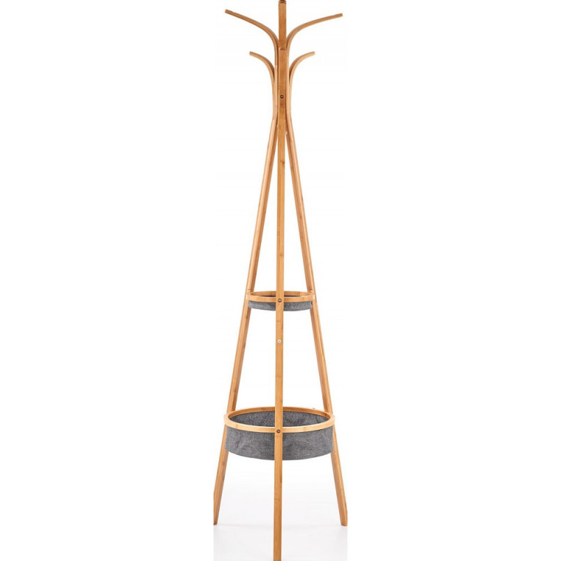 Wieszak stojący bambusowy Halmar W63 - Naturalny design