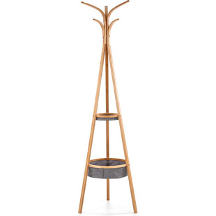 Wieszak stojący bambusowy Halmar W63 - Naturalny design