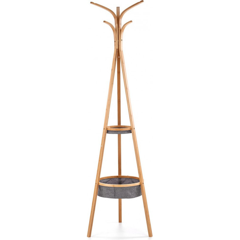 Wieszak stojący bambusowy Halmar W63 - Naturalny design