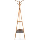 Wieszak stojący bambusowy Halmar W63 - Naturalny design