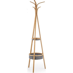 Wieszak stojący bambusowy Halmar W63 - Naturalny design