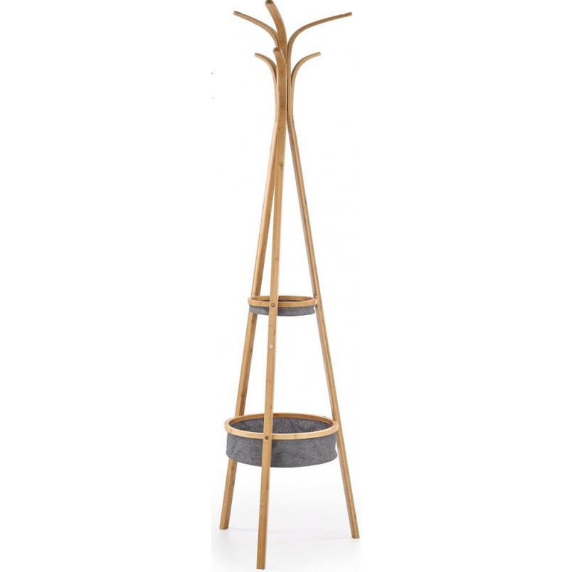 Wieszak stojący bambusowy Halmar W63 - Naturalny design