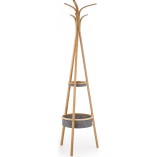 Wieszak stojący bambusowy Halmar W63 - Naturalny design