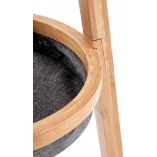 Wieszak stojący bambusowy Halmar W63 - Naturalny design