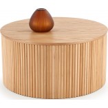 Stolik drewniany Woody Halmar 80cm - Naturalny Design