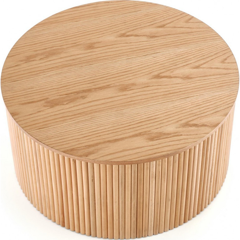Stolik drewniany Woody Halmar 80cm - Naturalny Design