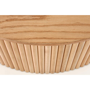 Stolik drewniany Woody Halmar 80cm - Naturalny Design