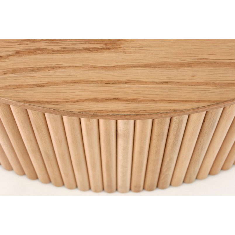 Stolik drewniany Woody Halmar 80cm - Naturalny Design