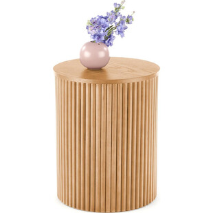Stolik boczny Woody | Halmar - Naturalne drewno, styl boho