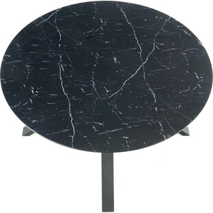 Stół rozkładany okrągły Vertigo 130cm - Halmar | Czarny marmur