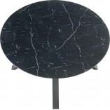 Stół rozkładany okrągły Vertigo 130cm - Halmar | Czarny marmur