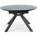 Stół rozkładany okrągły Vertigo 130cm - Halmar | Czarny marmur