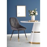 Stół Okrągły Glamour Vegas 120cm Biało-Złoty | Halmar