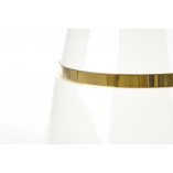 Stół Okrągły Glamour Vegas 120cm Biało-Złoty | Halmar