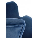 Fotel welurowy Titan granatowy Halmar | Komfort i styl