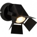 Kinkiet Industrialny Movie LED Czarny Mat - Brilliant