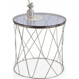 Stolik boczny glamour Selena 55cm - Halmar | Szkło dymione