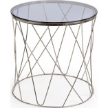 Stolik boczny glamour Selena 55cm - Halmar | Szkło dymione