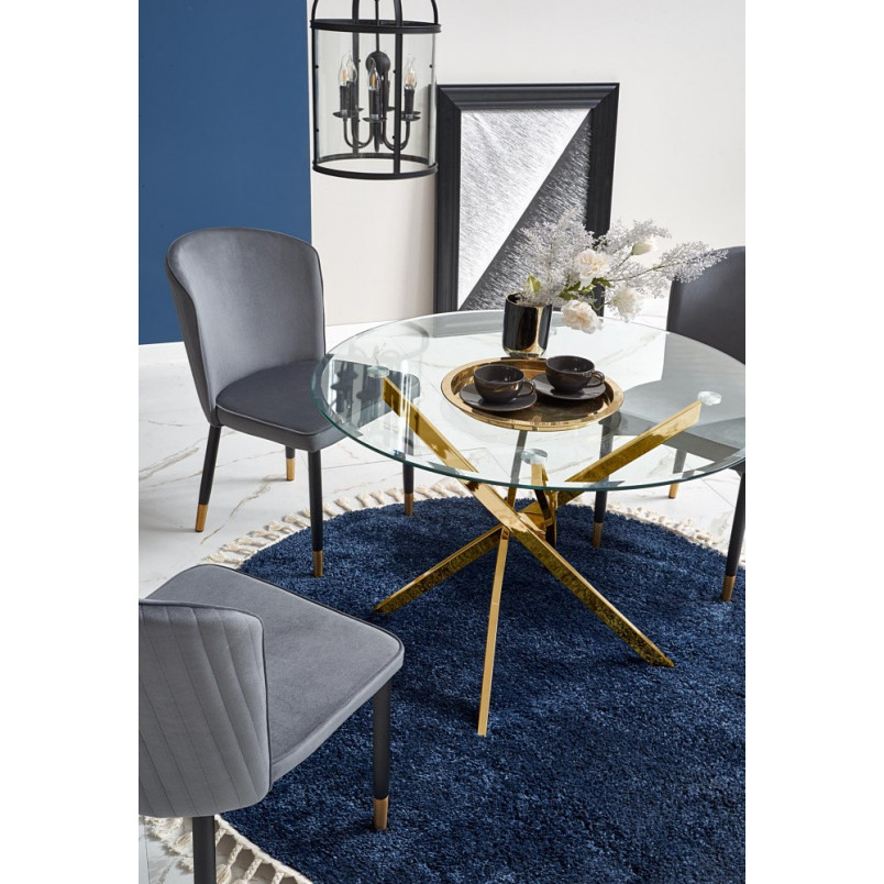 Stół szklany glamour Raymond 100cm - Halmar | Cena 599 PLN