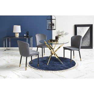 Stół szklany glamour Raymond 100cm - Halmar | Cena 599 PLN