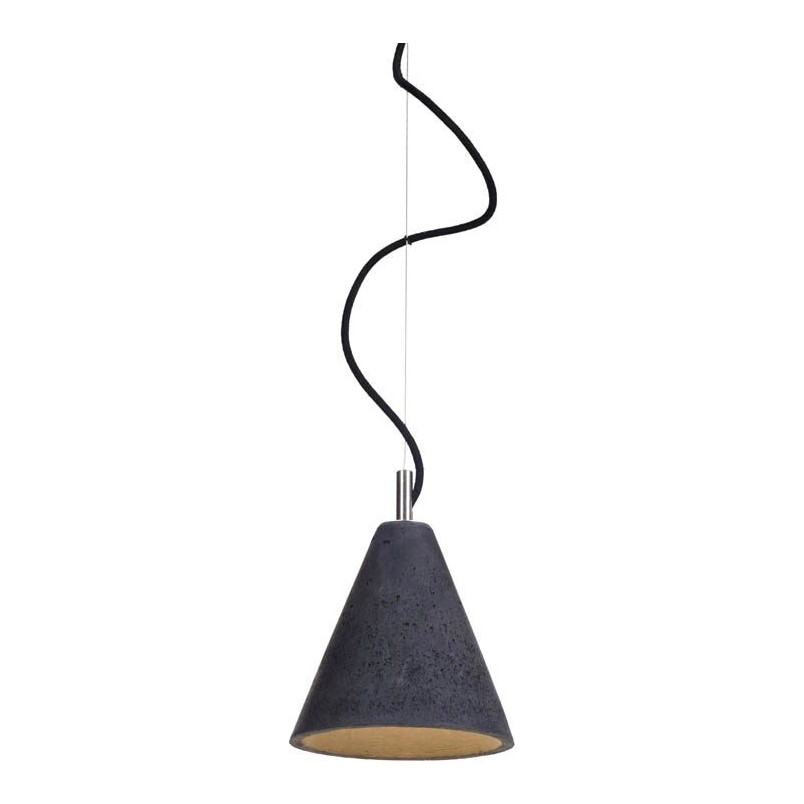 Lampa Betonowa Wisząca Kobe Czarna | LoftLight