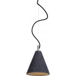 Lampa Betonowa Wisząca Kobe Czarna | LoftLight