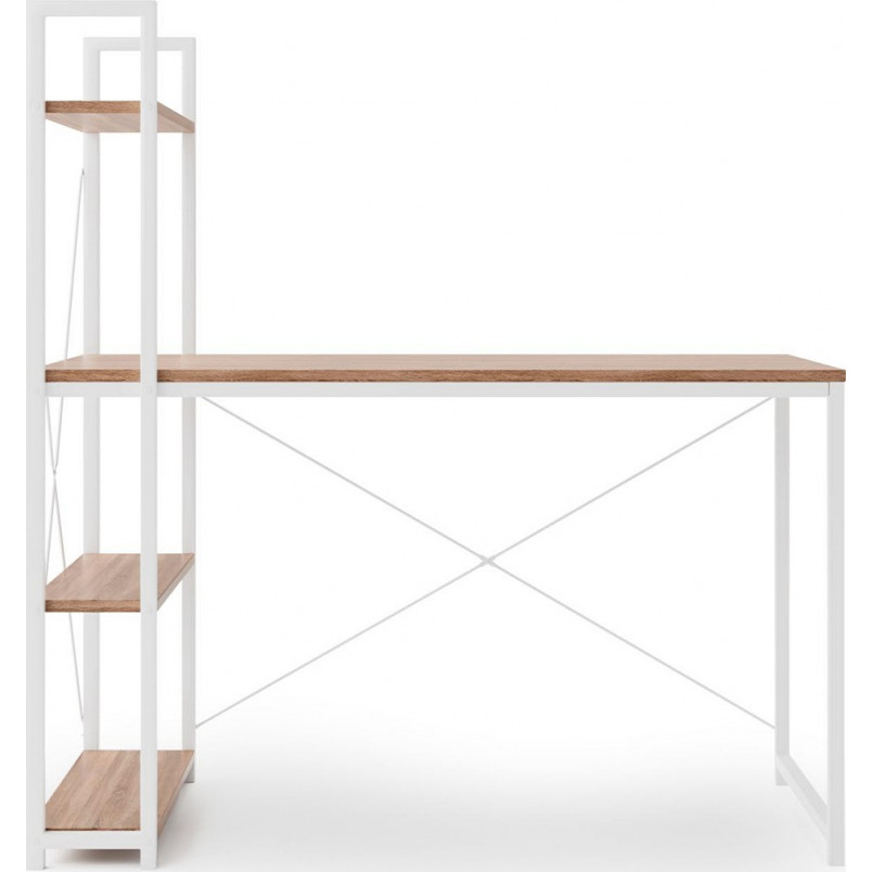 Biurko skandynawskie Narvik 120cm biały/dąb Halmar | Biurka
