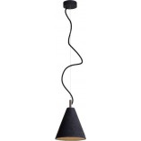Lampa Betonowa Wisząca Kobe Czarna | LoftLight