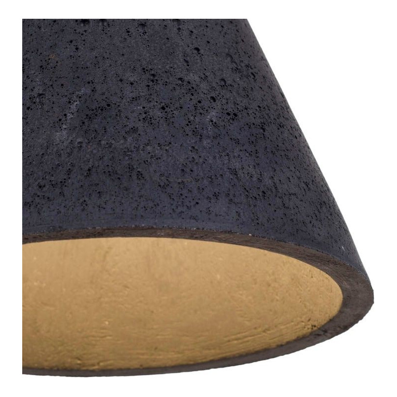 Lampa Betonowa Wisząca Kobe Czarna | LoftLight
