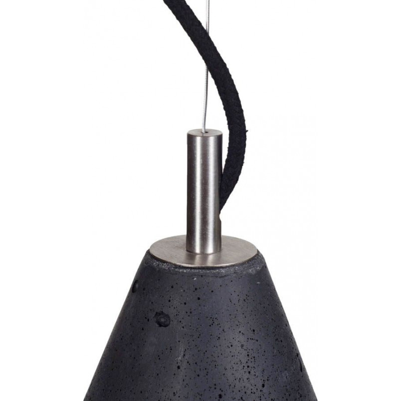 Lampa Betonowa Wisząca Kobe Czarna | LoftLight