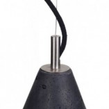 Lampa Betonowa Wisząca Kobe Czarna | LoftLight