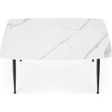 Stół szklany Marco glamour Halmar | Biały marmur, 120x70cm