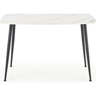 Stół szklany Marco glamour Halmar | Biały marmur, 120x70cm