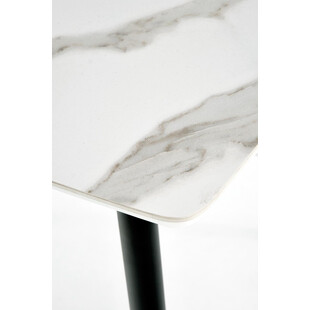 Stół szklany Marco glamour Halmar | Biały marmur, 120x70cm