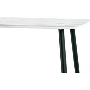 Stół szklany Marco glamour Halmar | Biały marmur, 120x70cm
