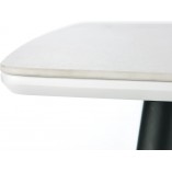 Stół szklany Marco glamour Halmar | Biały marmur, 120x70cm
