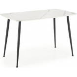 Stół szklany Marco glamour Halmar | Biały marmur, 120x70cm