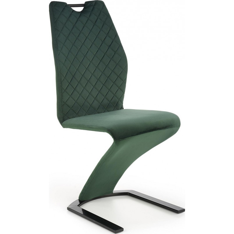 Krzesło welurowe zielone Halmar K442 - Nowoczesny design