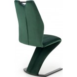 Krzesło welurowe zielone Halmar K442 - Nowoczesny design