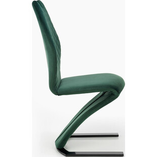 Krzesło welurowe zielone Halmar K442 - Nowoczesny design