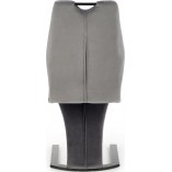 Krzesło welurowe szare Halmar K442 | Nowoczesny design