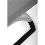 Krzesło welurowe szare Halmar K442 | Nowoczesny design