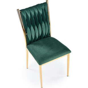 Krzesło welurowe zielone Halmar K436 - Elegancki Design
