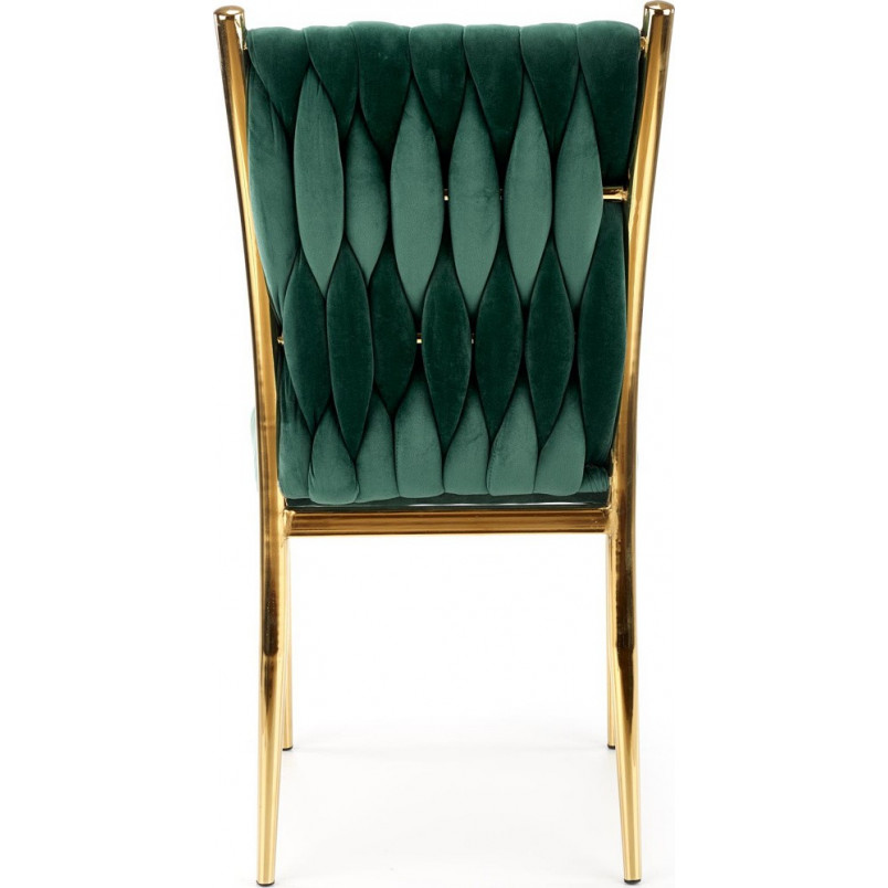 Krzesło welurowe zielone Halmar K436 - Elegancki Design