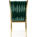 Krzesło welurowe zielone Halmar K436 - Elegancki Design