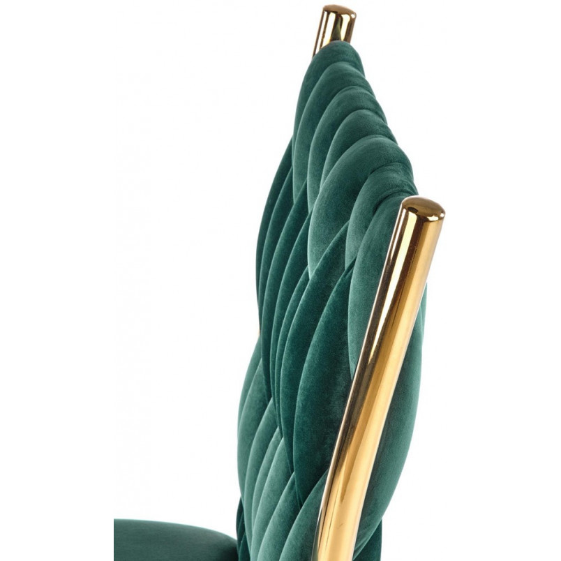 Krzesło welurowe zielone Halmar K436 - Elegancki Design