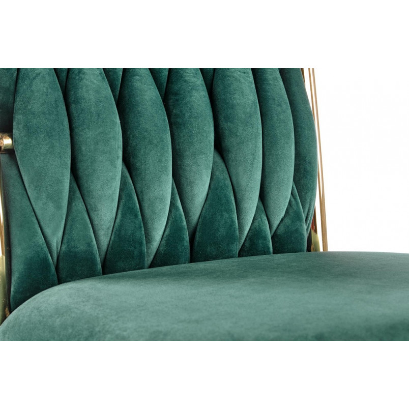 Krzesło welurowe zielone Halmar K436 - Elegancki Design