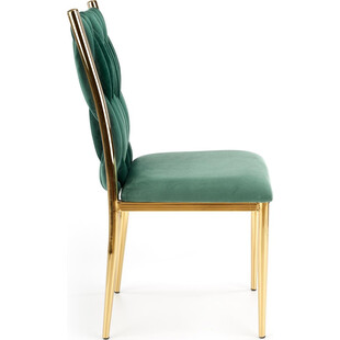 Krzesło welurowe zielone Halmar K436 - Elegancki Design