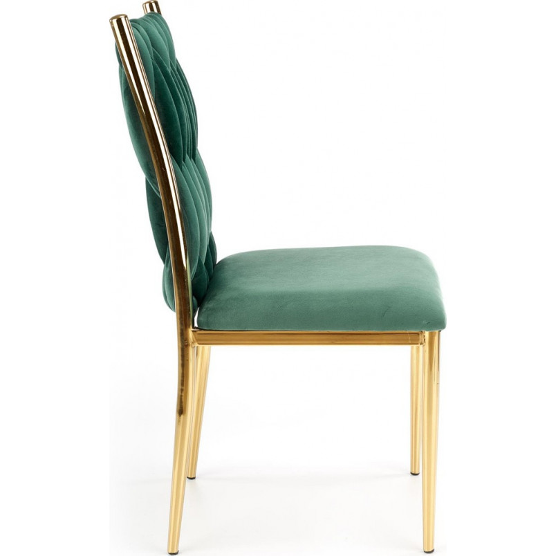 Krzesło welurowe zielone Halmar K436 - Elegancki Design